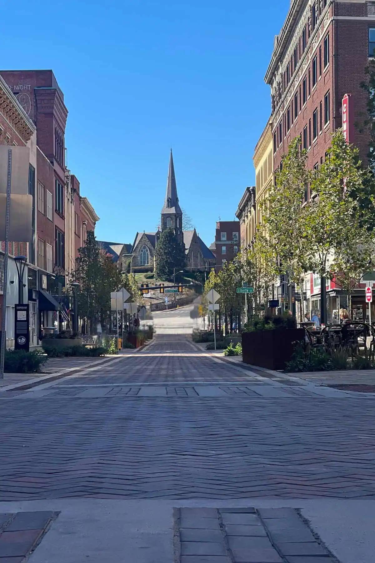 Downtown Cumberland streetscape