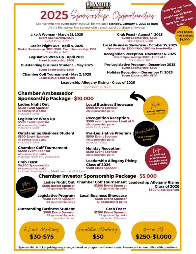 Sponsorship Opportunity Flyer